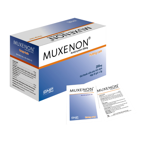 Muxenon tiêu chất nhầy, hỗ trợ bệnh hô hấp có đờm (Hộp 30 gói)