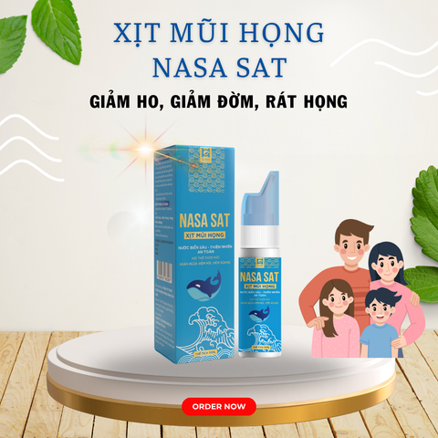 Combo Xịt Mũi Gia Đình: 2 Nasa Sat & 1 Nasa Sat Kid