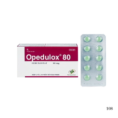 Opedulox 80 hỗ Trợ Điều Trị Bệnh Gút An Toàn (Hộp 3 vỉ x 10 viên)