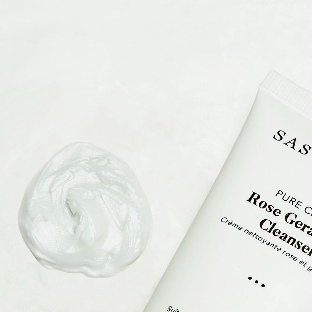 Sữa Rửa Mặt Dịu Nhẹ Sạch Sâu Thuần Chay Hữu Cơ Sasy n Savy Pure Creme Rose Geranium Cleaner