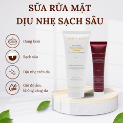 Sữa Rửa Mặt Dịu Nhẹ Sạch Sâu Thuần Chay Hữu Cơ Sasy n Savy Pure Creme Rose Geranium Cleaner