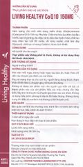 Viên uống tăng sức khoẻ tim mạch Living Healthy CoQ10 150mg (Hộp 60 viên)