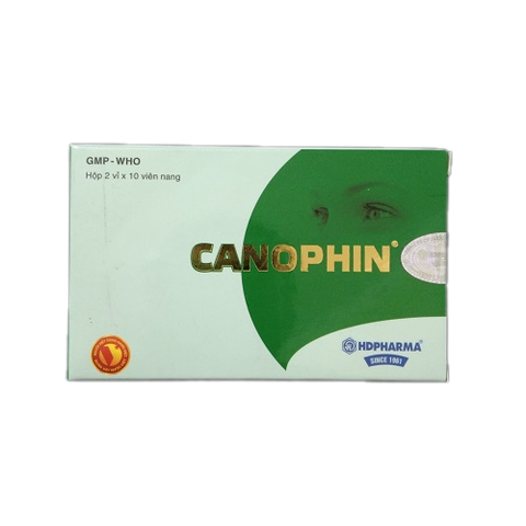Thuốc Canophim trị khô mắt, đau mắt  (Hộp 2 vỉ x 10 viên)