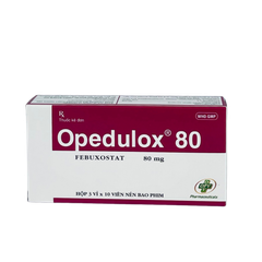 Opedulox 80 hỗ Trợ Điều Trị Bệnh Gút An Toàn (Hộp 3 vỉ x 10 viên)