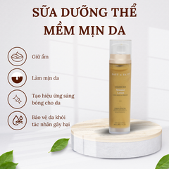 Sữa Dưỡng Thể Thuần Chay Hữu Cơ Sasy n Savy Golden Silk Shimmer Lotion 180ml