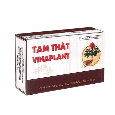 Tam thất Vinaplant bồi bổ cơ thể, bổ máu, phục hồi sức khỏe phụ nữ sau khi sinh  (Hộp 5 vỉ x 10 viên)