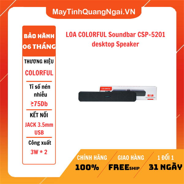 LOA COLORFUL Soundbar CSP-5201 desktop Speaker