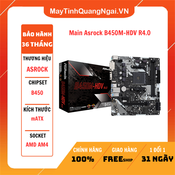 Main Asrock B450M-HDV R4.0