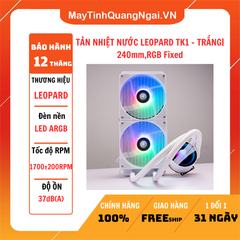 TẢN NHIỆT NƯỚC LEOPARD TK1 - Trắng| 240mm,RGB Fixed