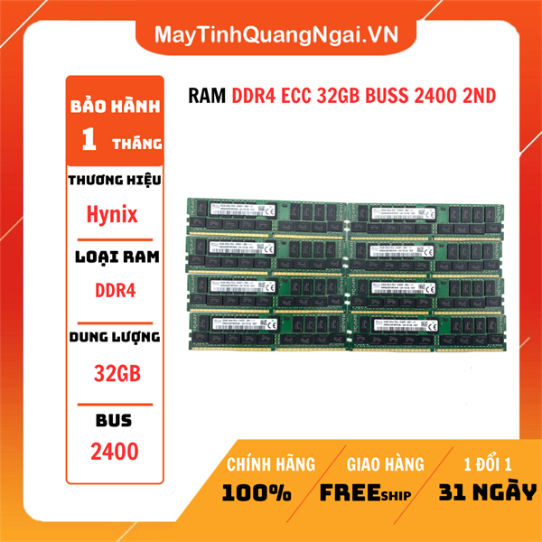 RAM DDR4 ECC 32GB BUSS 2400 2ND