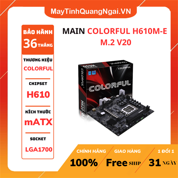 MAIN COLORFUL H610M-E M.2 V20