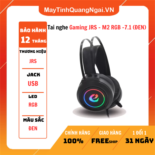 Tai nghe Gaming JRS - M2 RGB -7.1 (ĐEN)