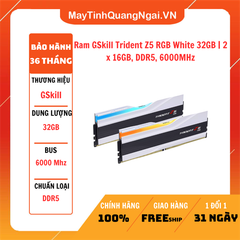 Ram GSkill Trident Z5 RGB White 32GB | 2 x 16GB, DDR5, 6000MHz