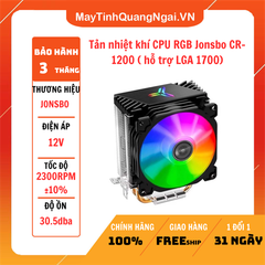 Tản nhiệt khí CPU RGB Jonsbo CR-1200 ( hỗ trợ LGA 1700)