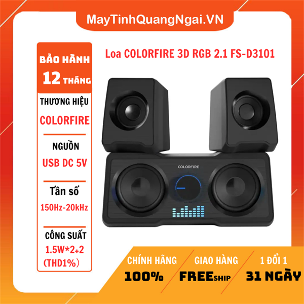 Loa COLORFIRE 3D RGB 2.1 FS-D3101