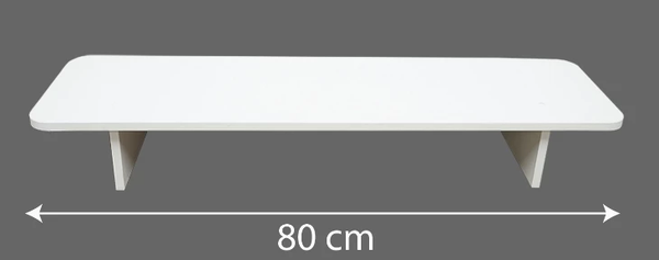 KỆ MÁY TÍNH GỖ ĐỂ BÀN - TRẮNG NHỎ