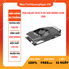 VGA GALAX 1050 Ti OC 4GB GDDR5 1FAN 2ND