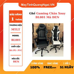 Ghế Gaming Chân Xoay BL001 Mã ĐEN