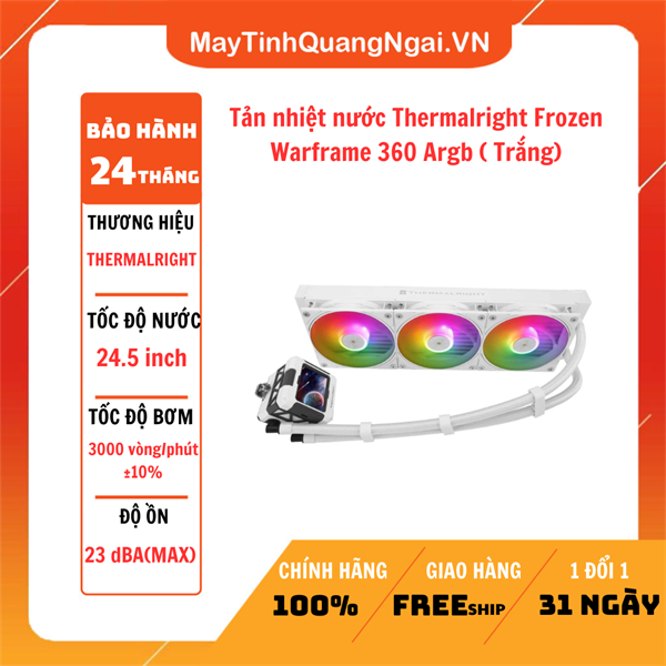 Tản nhiệt nước Thermalright Frozen Warframe 360 Argb ( Trắng)