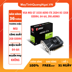 VGA MSI GT 1030 AERO ITX 2GD4 OC (2GB GDDR4, 64-bit, DVI+HDMI)