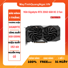 VGA Gigabyte RTX 2060 6GB OC 2 Fan