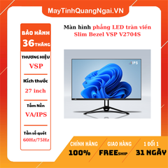 MÀN HÌNH LCD 27 inch phẳng LED tràn viền Slim Bezel VSP V2704S