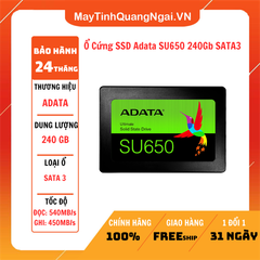 Ổ Cứng SSD Adata SU650 240Gb SATA3 2nd