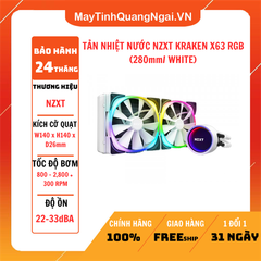 TẢN NHIỆT NƯỚC NZXT KRAKEN X63 RGB (280mm/ WHITE)