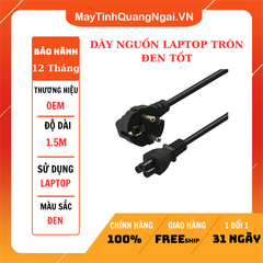 DÂY NGUỒN LAPTOP TRÒN ĐEN TỐT
