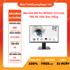 Màn hình MSI Pro MP241X | 23.8 inch, FHD, VA, 75Hz, 8ms, Phẳng