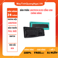 BÀN PHÍM LOGITECH K120 CỔNG USB CHÍNH HÃNG