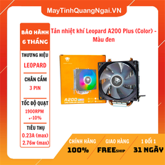 Tản nhiệt khí Leopard A200 Plus (Color) - Màu đen