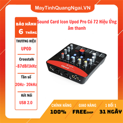 Sound Card Icon Upod Pro Có 72 Hiệu Ứng âm thanh