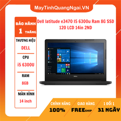 Dell latitude e3470 I5 6300u Ram 8G SSD 120 LCD 14in 2ND
