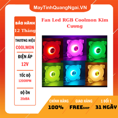 Fan Led RGB Coolmon Kim Cương