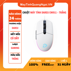 CHUỘT MÁY TÍNH DAREU EM911 - TRẮNG