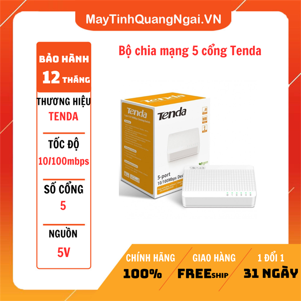 Bộ chia mạng 5 cổng Tenda