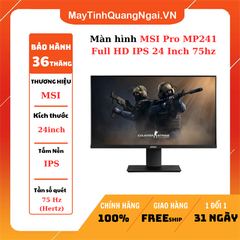 MÀN HÌNH LCD 24 inch MSI Pro MP241 Full HD IPS 24 Inch 75hz