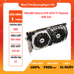 VGA MSI Geforce GTX 1070 Ti Titanium 8GB 2nd