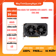 VGA ASUS TUF GAMING 1650 4GB DDR6 2ND