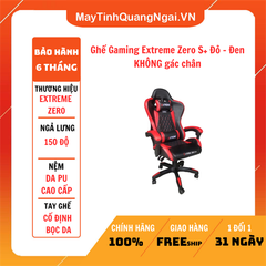 Ghế Gaming Extreme Zero S+ Đỏ - Đen KHÔNG gác chân