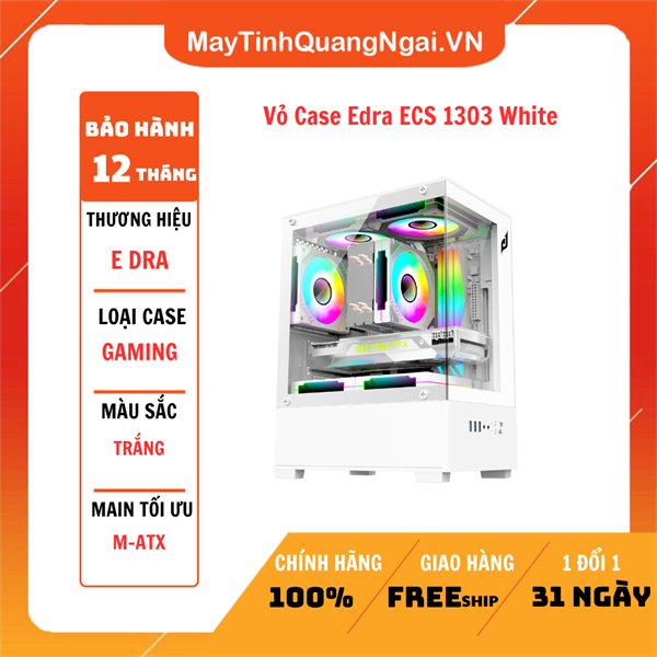 Vỏ Case Edra ECS 1303 White