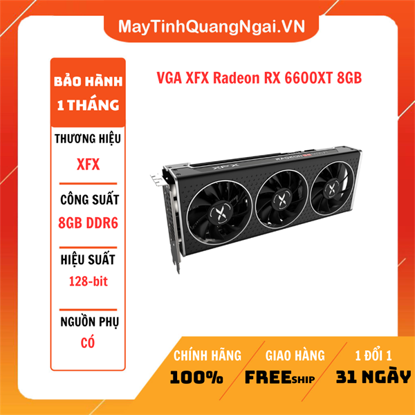 VGA XFX Radeon RX 6600XT 8GB like new