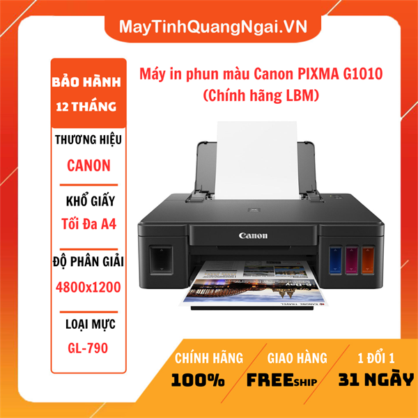 Máy in phun màu Canon PIXMA G1010 (Chính hãng LBM)