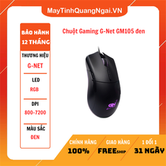 Chuột Gaming G-Net GM105 đen