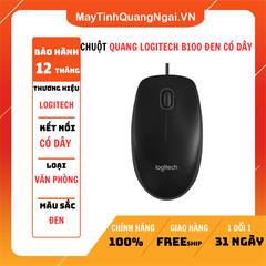 CHUỘT QUANG LOGITECH B100 ĐEN CÓ DÂY