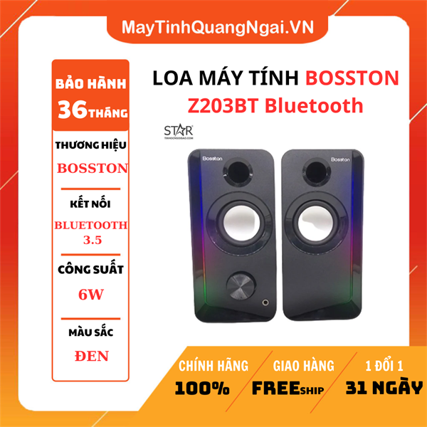 LOA MÁY TÍNH BOSSTON Z203BT Bluetooth