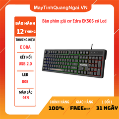 Bàn phím giả cơ Edra EK506 có Led