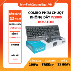 COMBO PHÍM CHUỘT KHÔNG DÂY WS800 BOSSTON