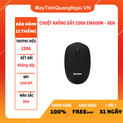 CHUỘT KHÔNG DÂY EDRA EM608W - ĐEN